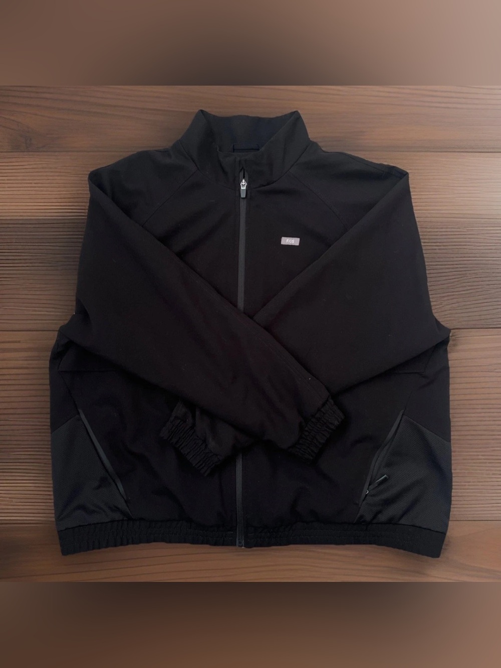 FIGS Sydney Scrub Black Full Zip Technical Jacket Women’s Size XXL